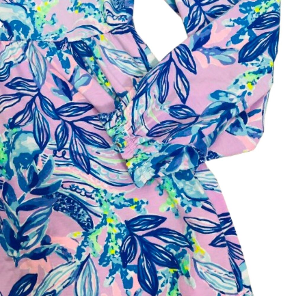 Lilly Pulitzer Winona Knit Floral Babydoll Tunic Top Size S - Picture 9 of 12